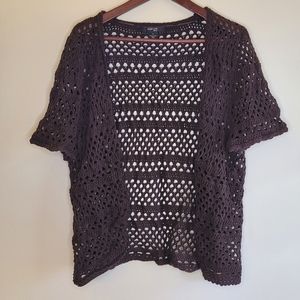 Style & Co Crochet Shrug Sz 2X